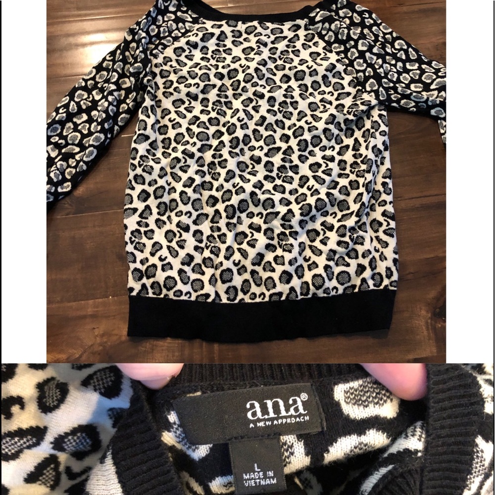 Animal print sweater